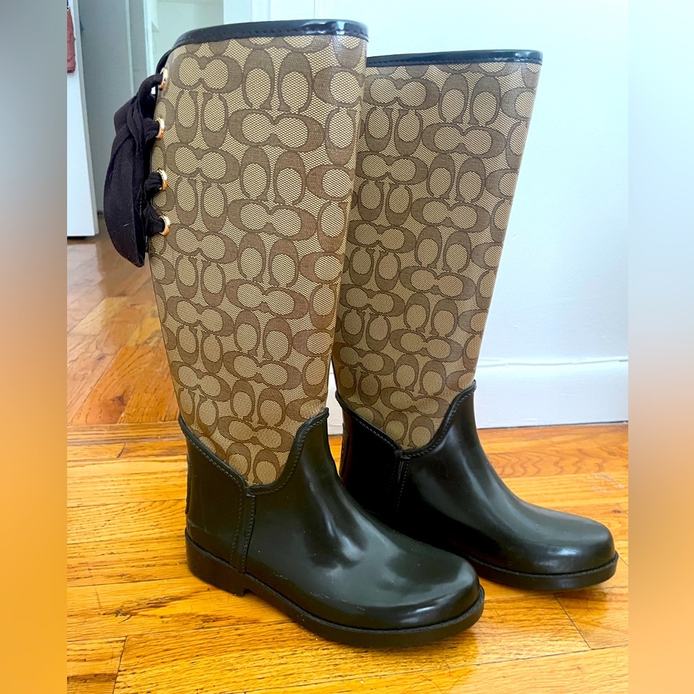 Coach rain boots